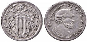 Benedetto XIV (1740-1758) Grosso A. I - Munt. 112 AG (g 1,30)