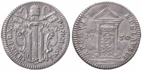 Benedetto XIV (1740-1758) Grosso 1750 A. XI Giubileo - Munt. 53 AG (g 1,28)