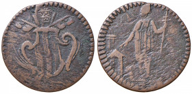 Benedetto XIV (1740-1758) Ravenna - Quattrino - Munt. 854 CU (g 1,80)