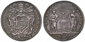 Clemente XIII (1758-1769) Testone 1761 A. IV - Munt. 12 AG (g 7,95) Splendida patina iridescente