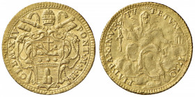 Clemente XIV (1769-1774-1721) Zecchino 1770 A. II - Munt. 1a AU (g 3,40)