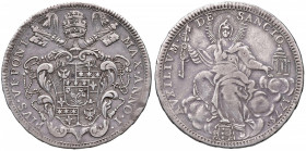 Pio VI (1774-1799) Mezzo scudo 1775 A. I - Nomisma 36 AG (g 13,01)
