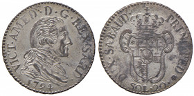 Vittorio Amedeo III (1773-1796) 20 Soldi 1794 - Nomisma 363 MI (g 4,94)