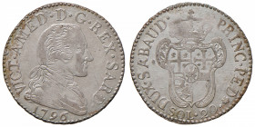 Vittorio Amedeo III (1773-1796) 20 Soldi 1796 - Nomisma 365 MI (g 5,71)
