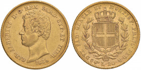 Carlo Alberto (1831-1849) 20 Lire 1838 T - Nomisma 650 AU R Minimo graffietto al R/