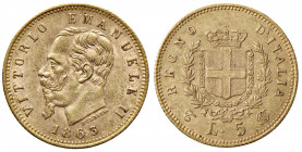 Vittorio Emanuele II (1861-1878) 5 Lire 1863 T - Nomisma 875 AU R