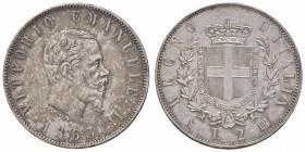 Vittorio Emanuele II (1861-1878) 2 Lire 1863 N stemma - Nomisma 905 AG