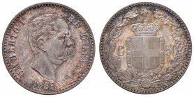 Umberto I (1878-1900) 50 Centesimi 1889 - Nomisma 1011 AG R Graffietti minimi, fondi speculari