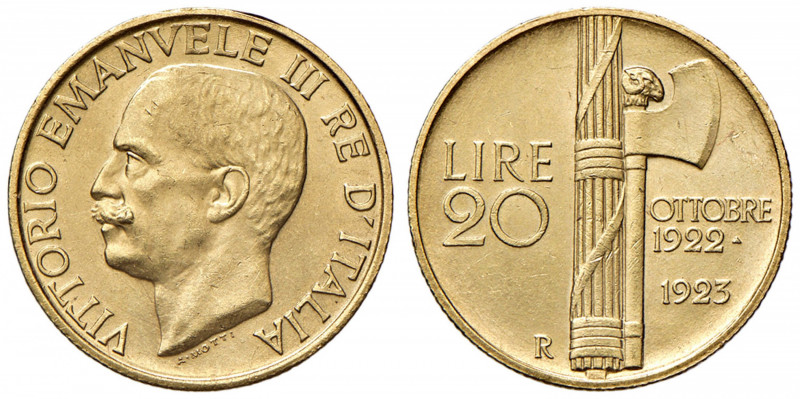 Vittorio Emanuele III (1900-1946) 20 Lire 1923 - Nomisma 1082 AU R Minimi graffi...