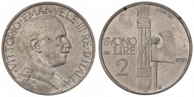 Vittorio Emanuele III (1900-1946) 2 Lire 1935 - Nomisma 1179 NI RRR Tiratura di soli 50 esemplari. Piccoli punti di ossidazione