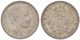 Vittorio Emanuele III (1900-1946) Lira 1906 - Nomisma 1196 AG Minimi graffietti