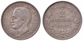 Vittorio Emanuele III (1900-1946) 2 Centesimi 1907 - Nomisma 1380 CU RR