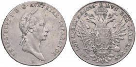 AUSTRIA Francesco I (1815-1835) Tallero 1825 B - AG (g 27,74) Traccia d’appiccagnolo