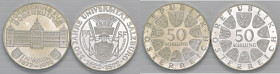 AUSTRIA Repubblica Lotto di due monete in AG come da foto da esaminare