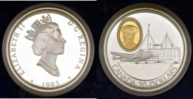 CANADA 20 Dollari 1993 - KM 237 AG (g 31,1) Lockheed 14 Super Electra. In astuccio originale e certificato