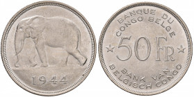 CONGO - 50 Franchi 1944 - KM 27 AG (g 17,50)