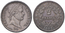 FRANCIA Napoleone (1804-1814) 2 Franchi 1813 A - Gad. 501 AG (g 10,01) Ex Nomisma 53, lotto 493