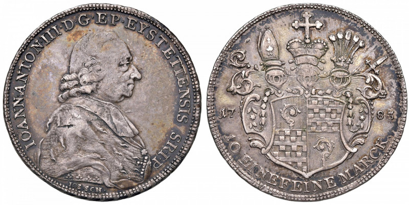 GERMANIA Eichstätt - Johann Anton III (1781-1790) Tallero 1783 - KM 92 AG (g 27,...