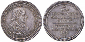 GERMANIA Medaglia 1817 3° centenario riforma protestante - AG (g 2,94 - Ø 21 mm)