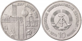 GERMANIA DDR 10 Marchi 1974 - KM 51 AG (g 17,06)
