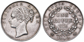 INDIA Victoria (1837-1901) Rupia 1840 - KM 457 AG (g 11,68)