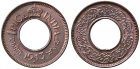 INDIA Giorgio VI (1936-1952) Pice 1943 - KM 532 CU (g 1,99)