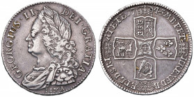 INGHILTERRA Giorgio II (1727-1760) Mezza corona 1745 LIMA - KM 584.3 AG (g 14,88)