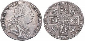 INGHILTERRA Giorgio III (1760-1820) Shilling 1787- KM 607 AG (g 5,99)