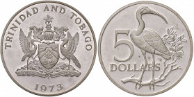 TRINIDAD & TOBAGO 5 Dollari 1975 - KM 8 AG (g 29,53)
