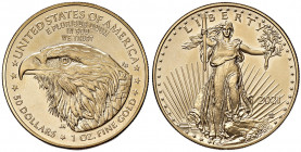 USA 50 Dollari 2021 Aquila - AU (g 33,99)