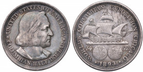 USA Mezzo dollaro 1893 - KM 117 AG (g 12,36)