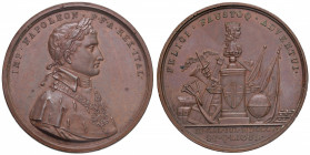 MEDAGLIE DI ETA’ NAPOLEONICA Medaglia 1805 Arrivo di Napoleone a Genova - Opus: Vassallo - AE (g 38,71 - Ø 50 mm) Colpi al bordo