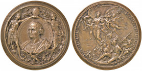 Cristoforo Colombo (1451-1506) Medaglia 1892 500° scoperta dell’America - AE (g 98,29 - Ø 59 mm)