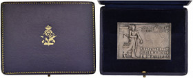 Placchetta 1937 Tiro a segno - AG marcato 800 (g 46,30 - 70 x 49 mm) In bell’astuccio dedicato