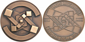 Medaglia 1979 Traforo del Frejus - Opus: Pomodoro - AE (g 122,39 - Ø 60 mm)
