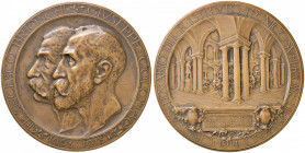 MILANO Medaglia 1914 Cinquantenario del R. Istituto tecnico superiore - AE (g 122,29 - Ø 59 mm) Segnetti al bordo