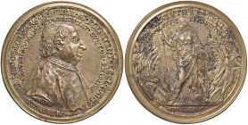 Innocenzo Buonamici (1691-1775) Medaglia 1775 per la morte del numismatico - Opus: Weber - AE (g 179,48 - Ø 83 mm) Fusione posteriore, ritocchi al bul...