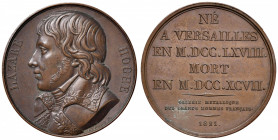 FRANCIA Medaglia 1821 L. Hoche - Opus: Gayrard - AE (g 42,10 - Ø 41 mm)