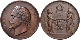 FRANCIA Medaglia 1867 esposizione universale, a Piero Torrigiani - Opus: Ponscarme - AE (g 157,93 - Ø 68 mm) Colpetti al bordo