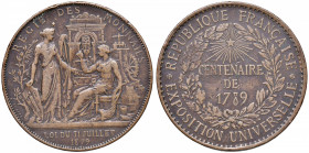 FRANCIA Medaglia 1879 Exposition Universelle - AE (g 17,75 - Ø 32 mm)