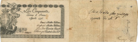 Regie Finanze 50 Lire del 01/04/1796 n°104449 - Crapanzano/Giulianini Vol. II RF44