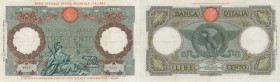 Africa Orientale Italiana 100 lire Aquila Romana. C13 4079 - Rif. Gigante AOI2A Piega in quattro