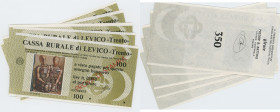 CASSA RURALE DI LEVICO “Trento” Serie figurata Prova di stampa - Levico De Chirico verde oliva. Fior di stampa. Rif. Catalogo Palermo SF67.