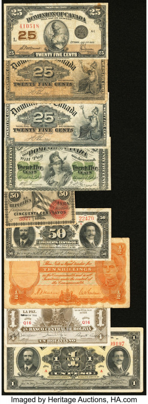 Australia, Bolivia, Mexico & More Group Lot of 20 Examples Very Good-About Uncir...