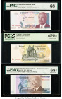 Cambodia National Bank Group Lot of 6 Examples PMG Superb Gem Uncirculated 69 EPQ; Superb Gem Unc 68 EPQ (3); Gem Uncirculated 66 EPQ; PCGS Gem New 66...