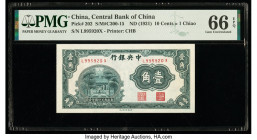China Central Bank of China 10 Cents = 1 Chiao ND (1931) Pick 202 S/M#C300-15 PMG Gem Uncirculated 66 EPQ. 

HID09801242017

© 2022 Heritage Auctions ...