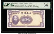 China Central Bank of China 2000 Yuan 1946 Pick 307 S/M#C300-290 PMG Choice Uncirculated 64 EPQ. 

HID09801242017

© 2022 Heritage Auctions | All Righ...