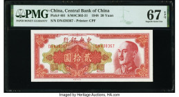 China Central Bank of China 20 Yuan 1948 Pick 401 S/M#C302-31 PMG Superb Gem Unc 67 EPQ. 

HID09801242017

© 2022 Heritage Auctions | All Rights Reser...