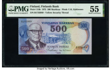 Finland Finlands Bank 500 Markkaa 1975 Pick 110b PMG About Uncirculated 55. 

HID09801242017

© 2022 Heritage Auctions | All Rights Reserved