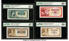 Yugoslavia Group of 13 Graded Examples PMG Gem Uncirculated 66 EPQ; Superb Gem Unc 67 EPQ (6); Superb Gem Unc 68 EPQ (6). This lot includes 5 Replacem...